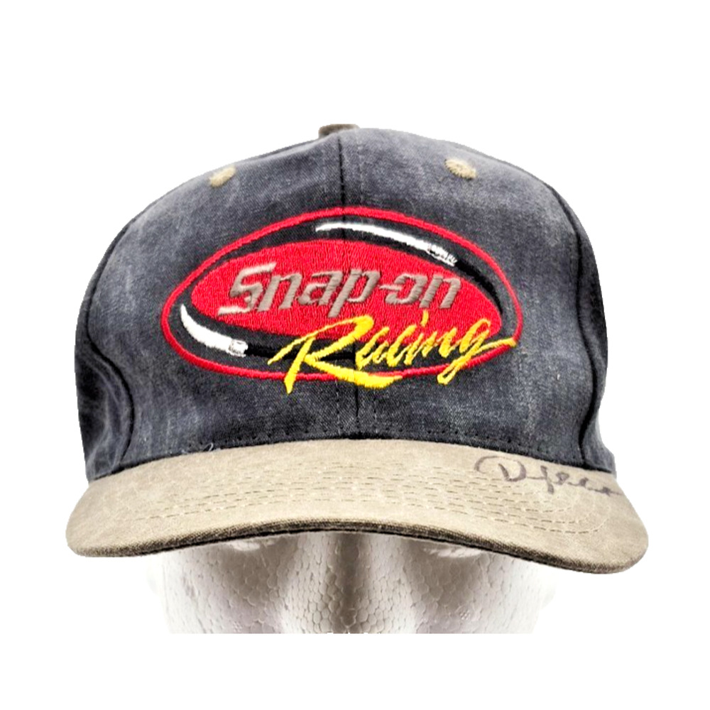 VTG Snap-on Racing Cap Hat Autographed Snapback Embroidered
